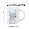 Chausie - Katzenbecher, fröhlicher Becher für einen Hundeliebhaber, personalisiertes Geschenk von der Marke Art-Dog