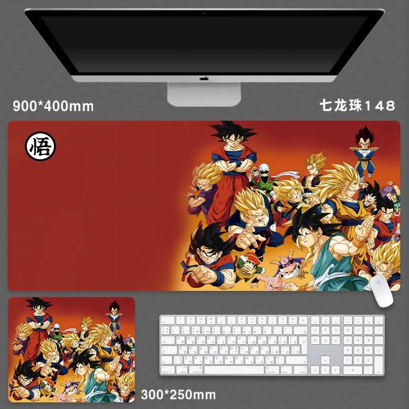 High Quality Japanese Animation Seven Dragon Ball Mouse Pad Oversized Boys Animation Two-dimensional E-sports Game Computer Keyboard Student Desk Pad