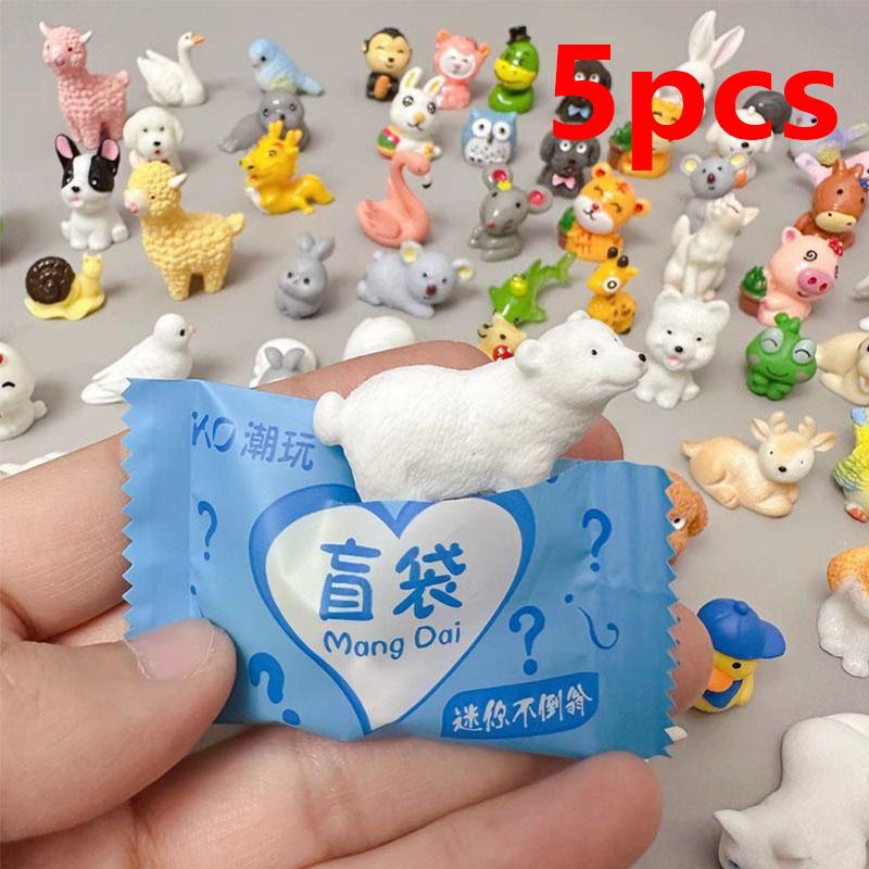 

Маленький Подарок Мини Индивидуальная Упаковка Сюрприз в Непрозрачном Пакетике Кавайная Модель Животного Игрушка Медведь Свинья Сюрприз-Коробка Сувениры на День Рождения