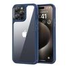 Luxury Transparent Shockproof Bumper Armor Case for iPhone 16 15 14 Plus 13 12 11 Pro Max X XS 7 8 Rugged Frame Hard Back Cover