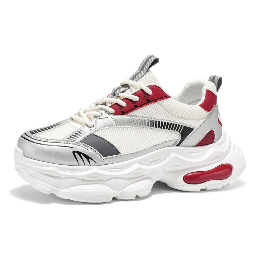 Four Seasons New Mesh Breathable Sneakers Casual Fashion Men's Shoes Daddy Platform Student Shoes Tide Shoes One 2025