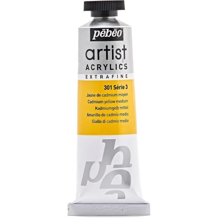 Peinture - Véronèse - Jaune de Cadmium Moyen - 37 ml - Extra fine - Brillant