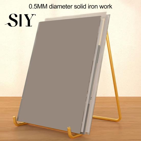 Tablet Organizer Shelf Metal Storage Rack Photo Frame Display Holder High Stability Triangular Design Not Easily Deformed Desk
