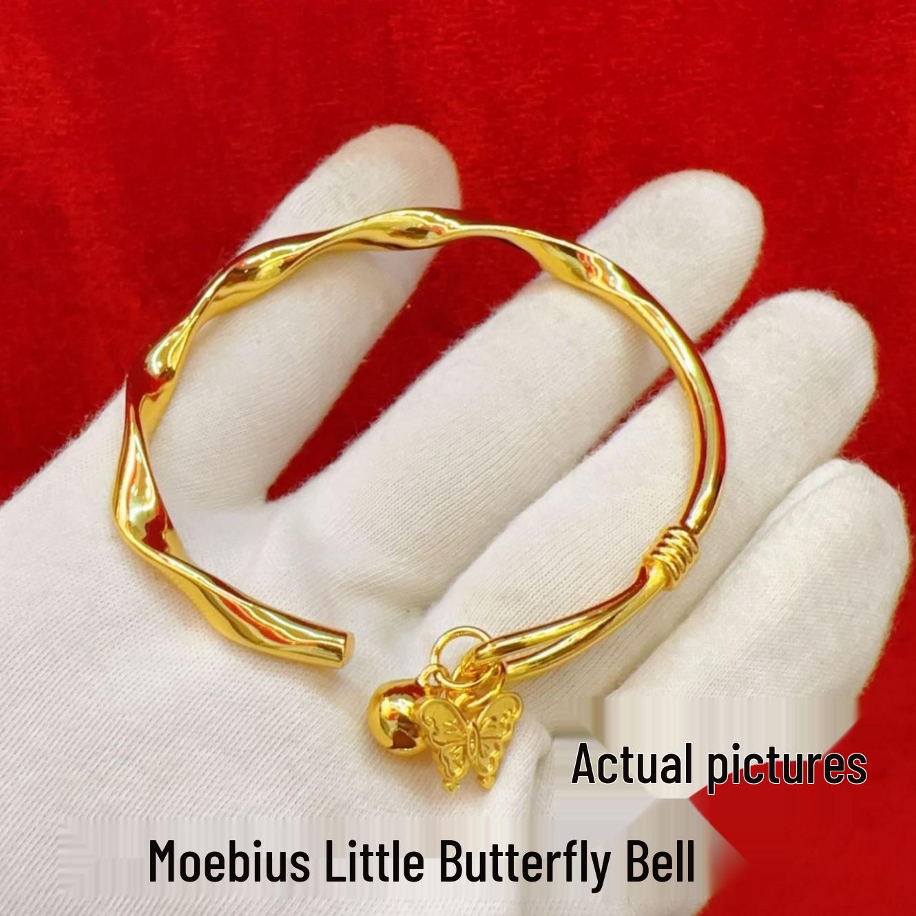 Браслет-колокольчик  Золотая бабочка Мёбиуса : Модные, Универсальные Женские Украшения