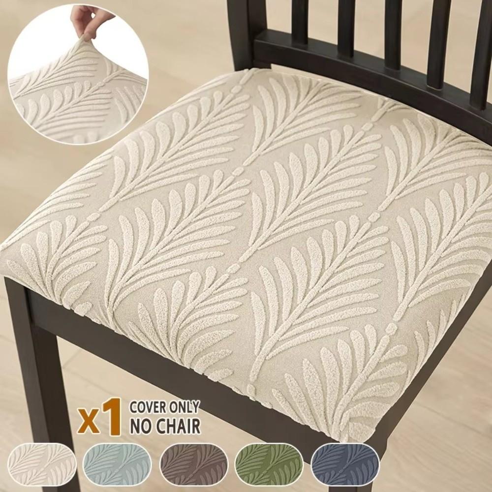 Jacquard Dining Chair Slipcover Anti-dirty Home Seat Cover Seat Case For Hotel Kitchen Party