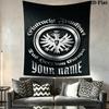 Tapisserie murale Eintracht Frankfurt avec nom personnalisé Accrochage mural esthétique Couverture en tissu imprimé Tapisseries décoratives pour chambre à coucher salon Décoration de maison