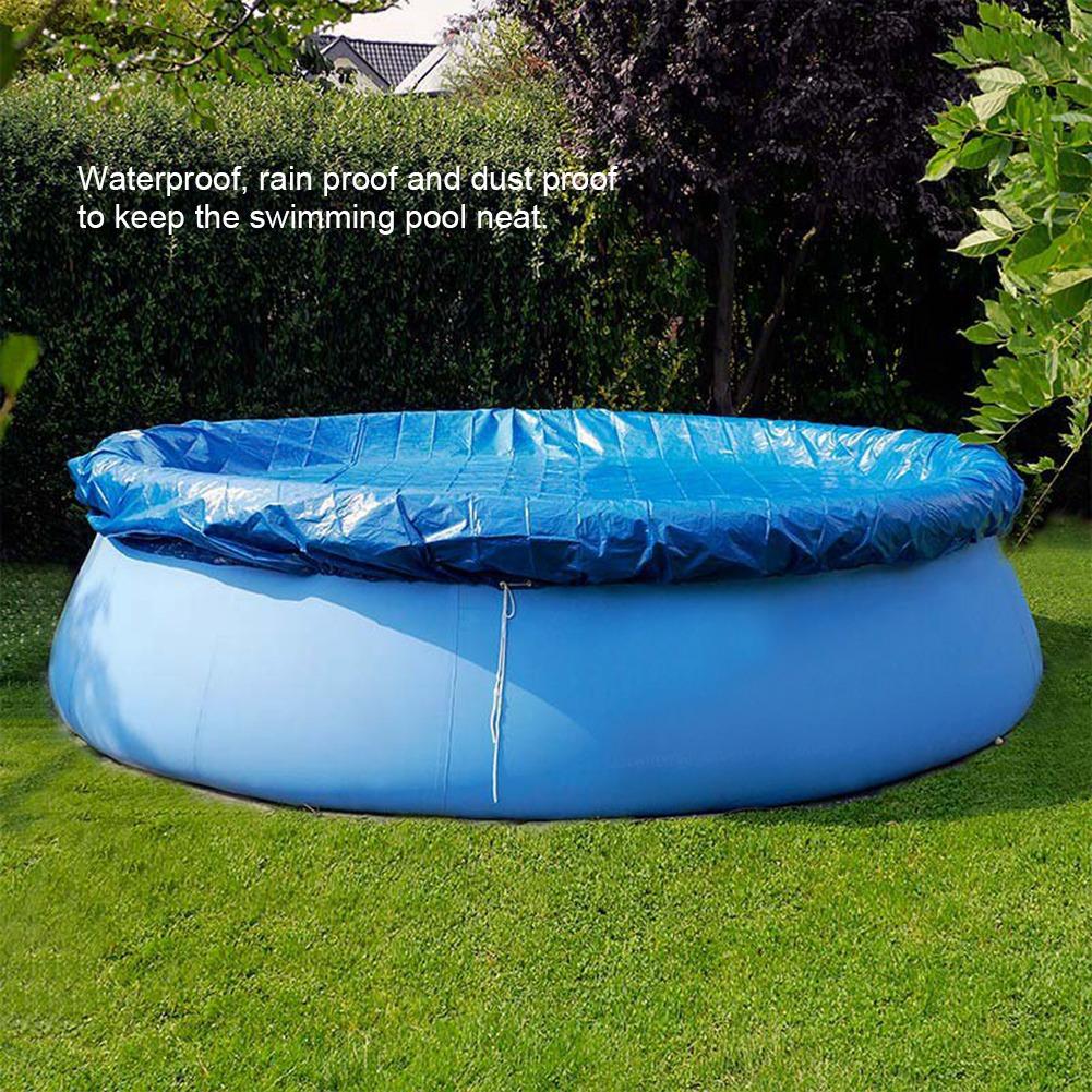 Runde Form, PE, wasserdicht, regen- und staubdicht, Schwimmbadabdeckung, Schutztuch, Zubehör, 280 cm