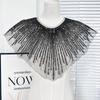 Embroidery Lace Frontal Rhinestone Applique Women's Clothing Apparel  Wedding Party Performance