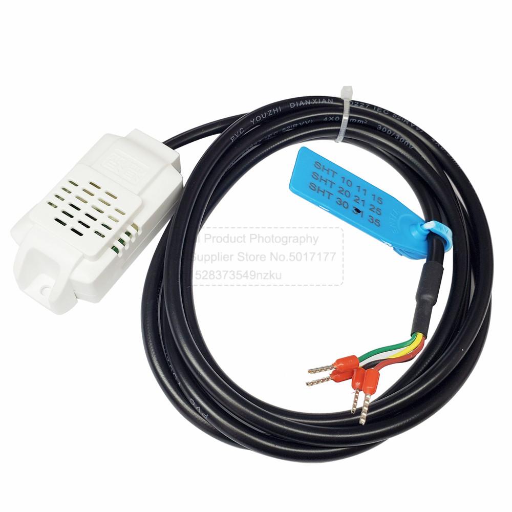 SHT31 Temperature Humidity Sensor Probe Cable Wire Self-Calibration 14 Bits Digital Capacitance Sensors OEM Length I2C Output 9MReplacement Sensors2