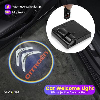 Car Styling Auto Door LED Decoration Wireless Welcome Light Logo Projector For C1 C2 C3 C4 C5 C6 C8 C4L DS3 DS4 DS5 DS6