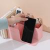 Desktop Storage Box Retractable Multi Compartments Cosmetic Stationery Classification Organization Case Home Office Book Holder