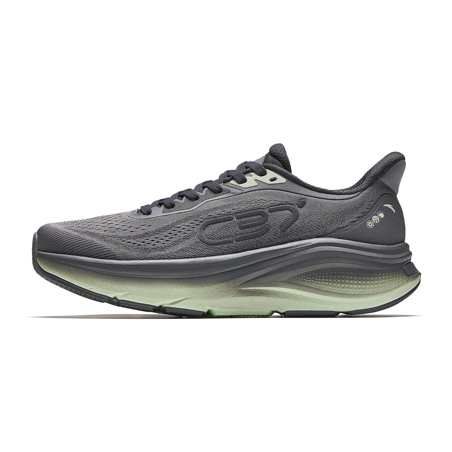 Anta C37 7 Men Cushion Running Shoes Black Blue Green 912625537-6 42