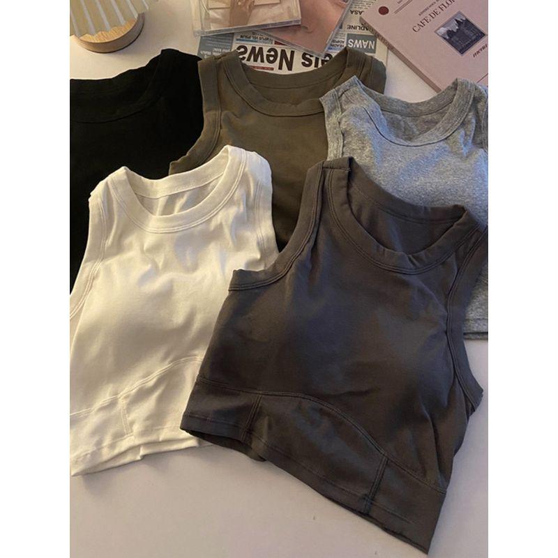 

Beauty Back Summer Sleeveless Short Tops Camisole White All yards([40.00 kg-67.50 kg]])