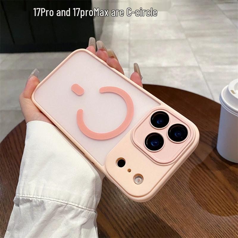 iPhone17 Soft Touch Magnetic Case: Skin Feel, Drop-Proof, Anti-Fingerprint Protective Shell for 16 Pro Max