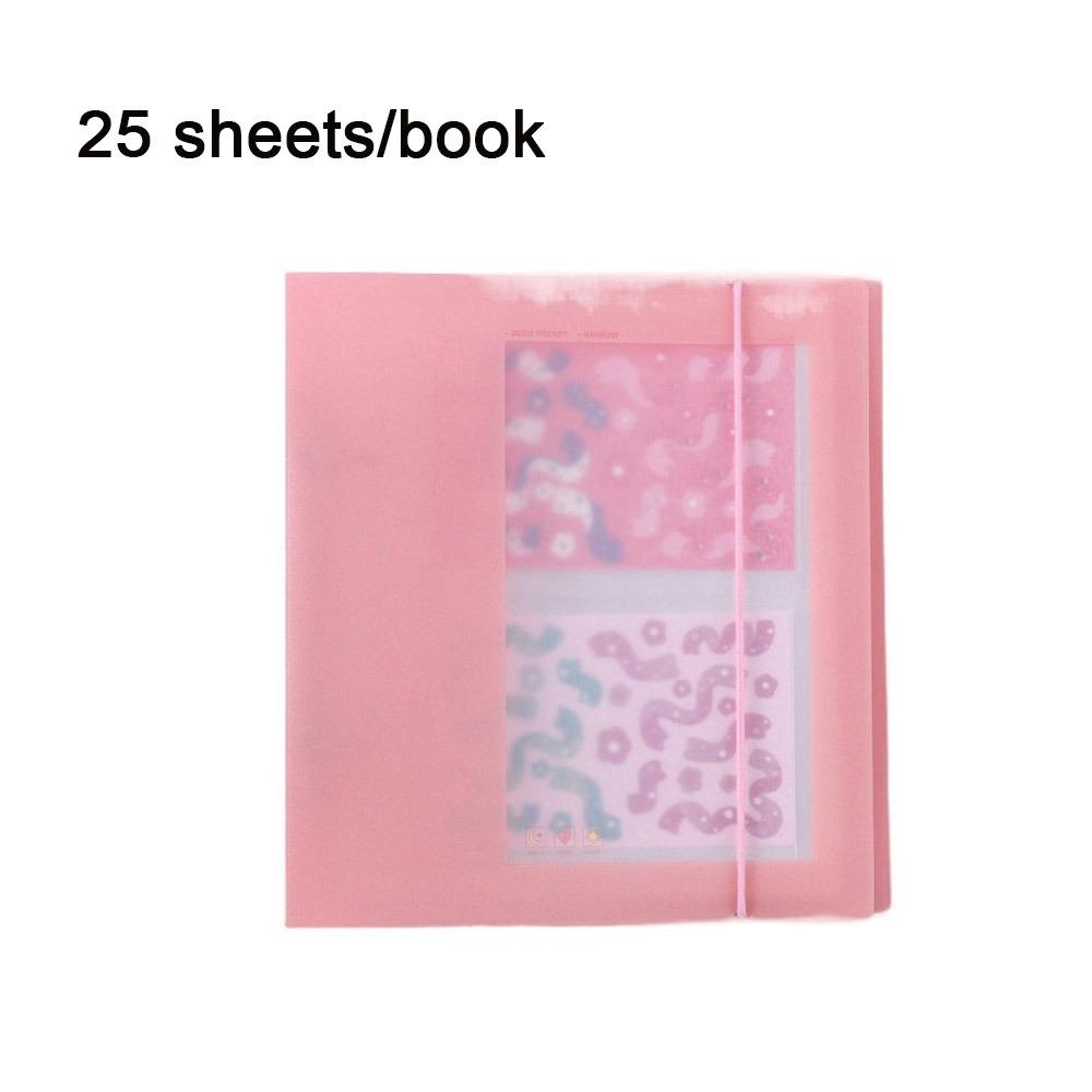 

2 кольца 3 дюйма Фотоальбом Конфетный цвет Держатель для фотокарточек Книга для хранения фотографий Материал для скрапбукинга розовый