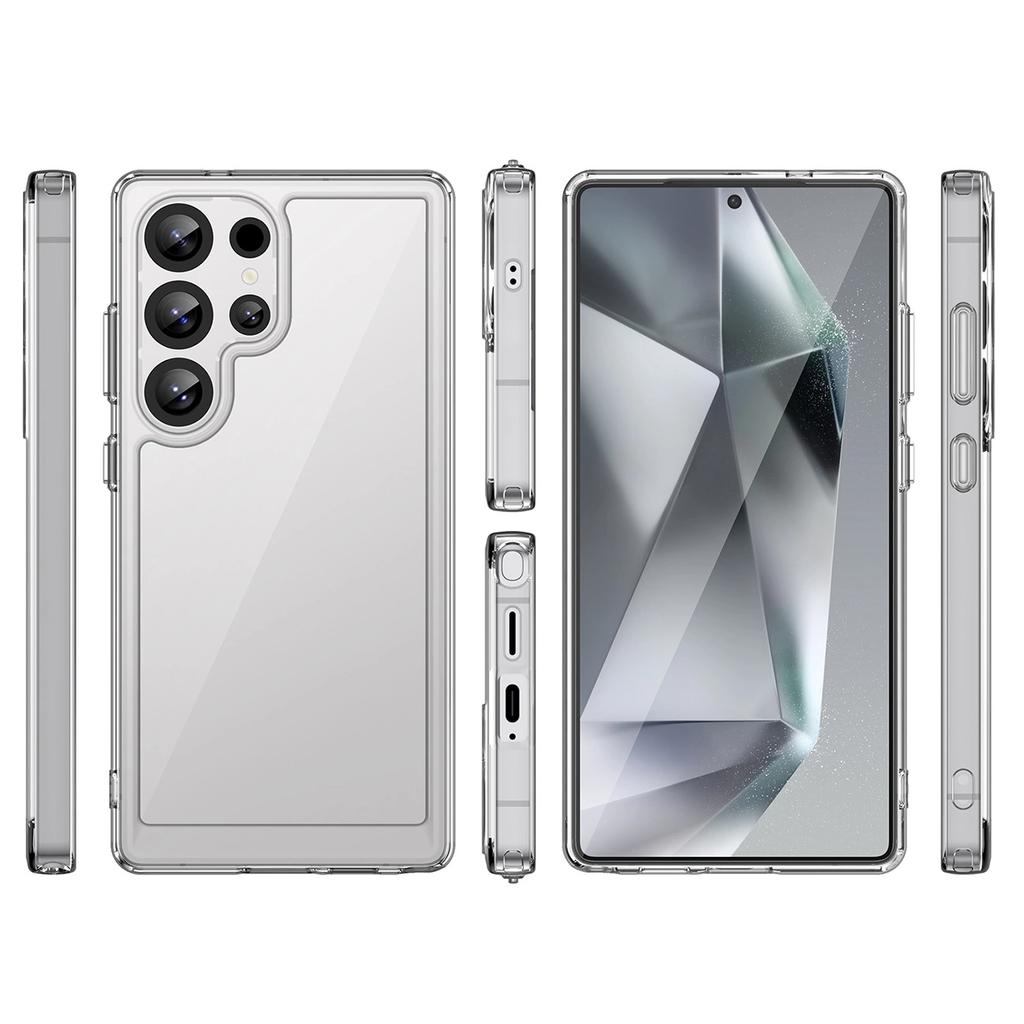 Etui Silikonowe Outer Space Case Z Żelową Ramką Do Samsung Galaxy S25 Ultra - Przezroczyste