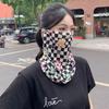 Ice Silk Fishing Cycling Bandana Women Face Cover Half Mask Hang-Ear Neck Cool Tube Scarf Sport Running Hiking Hunting
