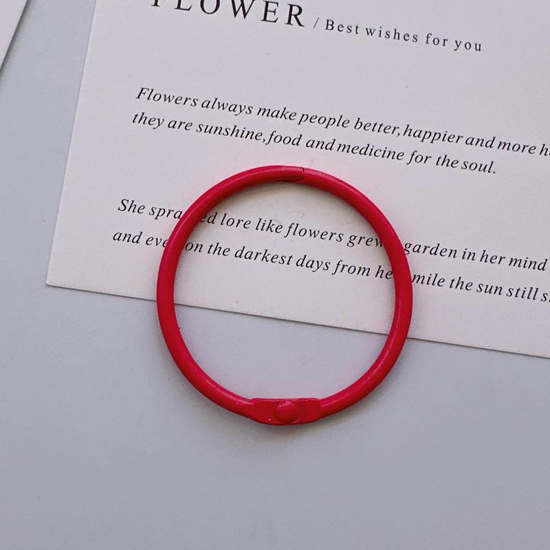 45mm Colored Macaron Keychain Ring: DIY Jewelry & Book Page Accessory