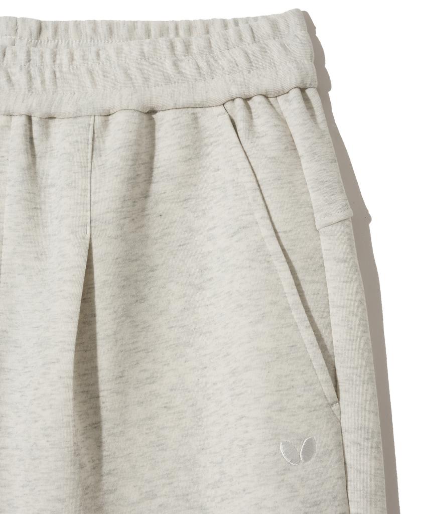 Beoteopeullaiseupocheuweeo Original Logo Two-Tuck Sweatpants Oatmeal