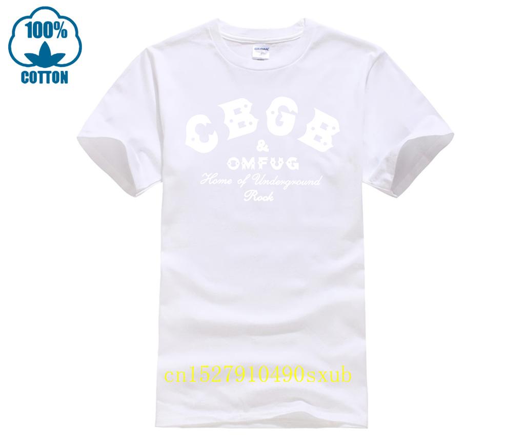 2023 New Men T Shirts Retro Cbgb Omfug Home Of Underground Ramones Vintage T Shirt Cotton Top Tees Short Sleeve Camisetas Xs 2xl