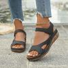 Fashion Comfortable Summer Women Wedge Sandals Lightweight Anti Slip Beach Shoes for Women Outdoor Fashion Ankle Strap Casual Sandals