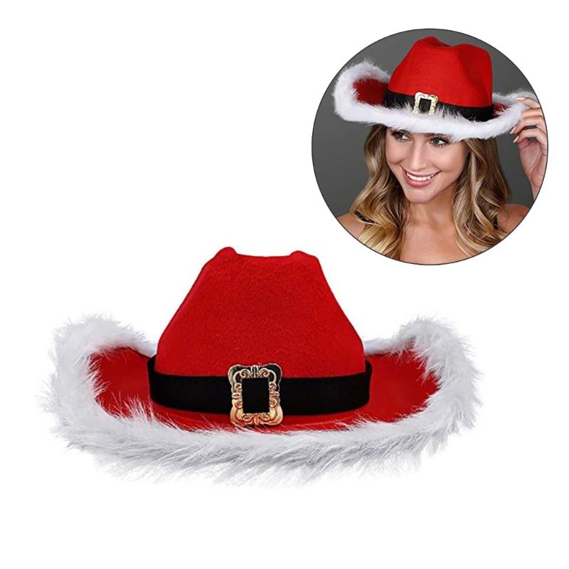 Christmas Party Hats Cowboy Hat for Womens Western Hat Cowboy Hat with Feathers Cowboy Costume Dress Up