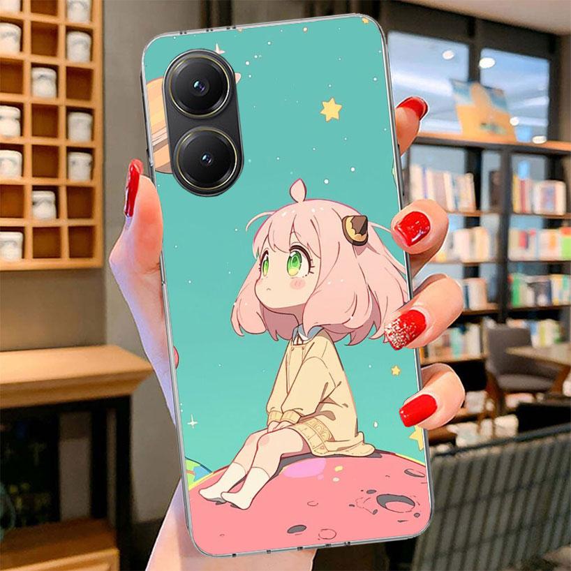 S-Spy Family Anya Phone Case For Xiaomi Poco F7 Ultra X7 X6 X5 Pro M7 Redmi 15C 15 13C 13 12C 12 10C 10 9A 9C 9T 9 Shell Poco F7