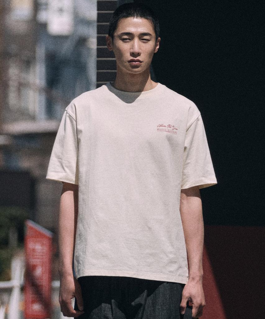 STCO Diems Basic Print T-Shirt Ivory (Semi-Oversized Fit)_Ltsvb03Csi