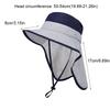 Solid color Children Shawl Sun Hat UV Protection Sun Protection Beach Cap Fisherman Hat Large Brim Sunscreen Bucket Hat Toddler