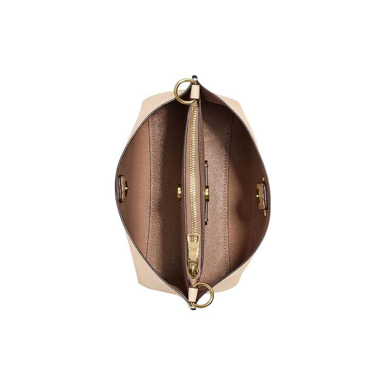 Coach Mollie Bucket Bag With Central Zipper Compartment Women Shoulder Bag Ivory CB901-IMOQY