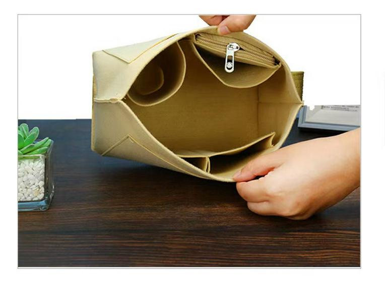 Multifunctional Felt Cosmetic Bag - Customizable Women's Medium Storage Bag