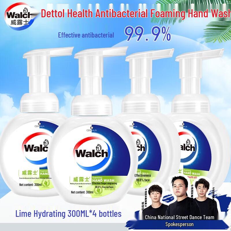 

Walch Lime Foaming Antibacterial Hand Wash (4 x 300ml)