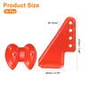 Uxcell Plastic Control Horns with Adjustable Pins and Rudder Angle Adjustment Base for RC KT DIY Model Airplane Parts Red 10-Pack 4-Hole Airplanes, &