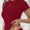 Set t-shirt quick-drying yoga clothes short-sleeved fitness tops blouse outdoor running sports short-sleeved women