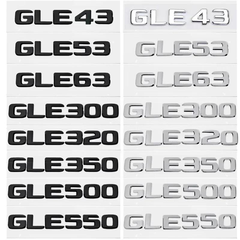 Car Trunk Letters Logo Emblem Badge Decals Sticker For Mercedes Benz GLE Class GLE53 GLE350 GLE400 GLE450 W166 W167 4Matic GLE63