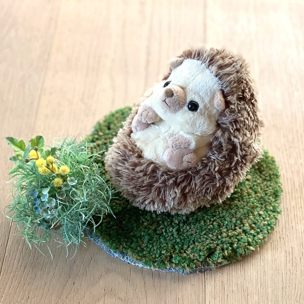 Sun Lemon Koromofuru Hedgehog Beige 12 x 15 x 13 cm Plush Animal P-8252