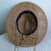 White Malan Flower Straw Hat Punk Pearl Chain Diy Supports All Kinds Of Hat Customization New Punk Hats For Men And Women