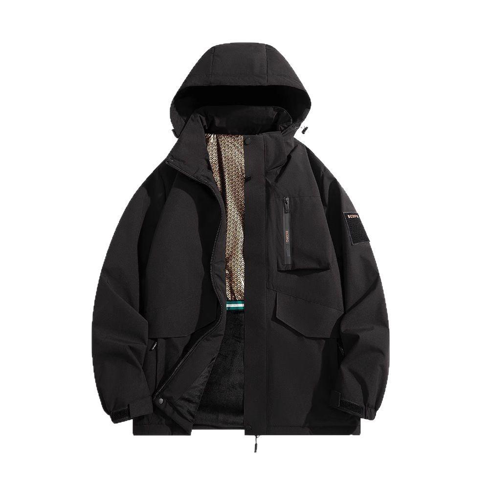 New Graphene Cotton Jacket for Men's Winter Trendy Thickened Jacket for Men and Women's Loose Hooded Cotton Jacket for Warm Tops