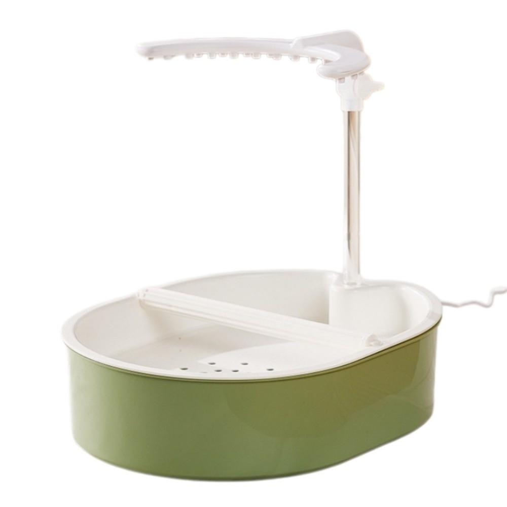 USB Electric Circulating Water Bird Bathtub with Resting Stick U-shaped Parrot Shower Indoor Cage