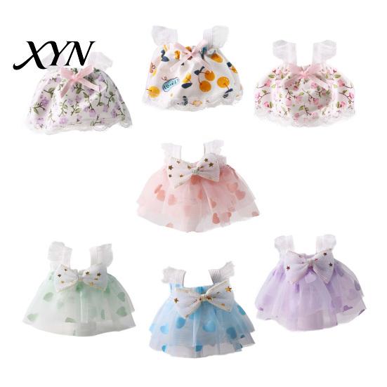 Photo Prop Hamster Clothes Cute Dress, Sweet Floral Heart Fruit Prints, Lace Trim Pet Dress Small Animal Costume with Bow, Animals Outfit for Squirrel
