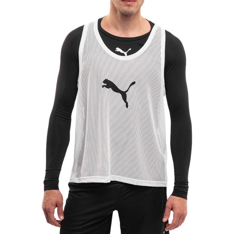 Puma Okrągły Dekolt Bez Rękawów Logo Tank Top Męskie Topy Biały 657251-04
