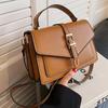 High quality feminine crossbody bag new fashion trend retro plutonium leather solid simple all-matched shoulder bag