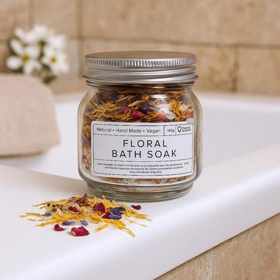 Bath Soak Floral Sea Salt 140g