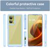 For Motorola S50 Neo 5G/Motorola Moto G85 5G Phone Case WANLONFENG XC Series TPU Acrylic Cover with Tempered Glass (Big Lens Hole)