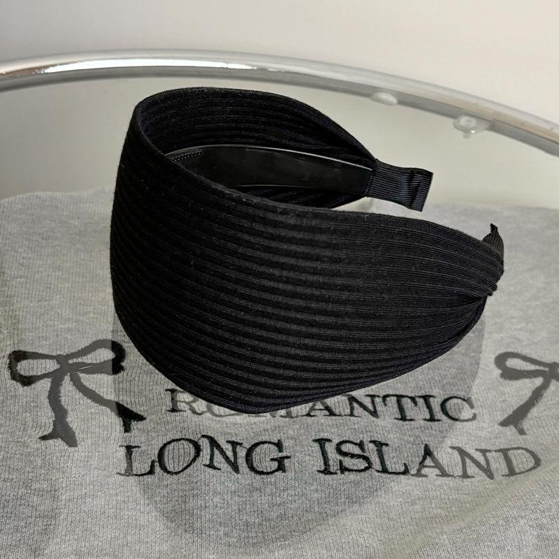 1pc Retro Handmade Knitted for Women's Simple High Cranial Top Pressure Hair Non-slip Headband Simple Atmosphere Show Face Small