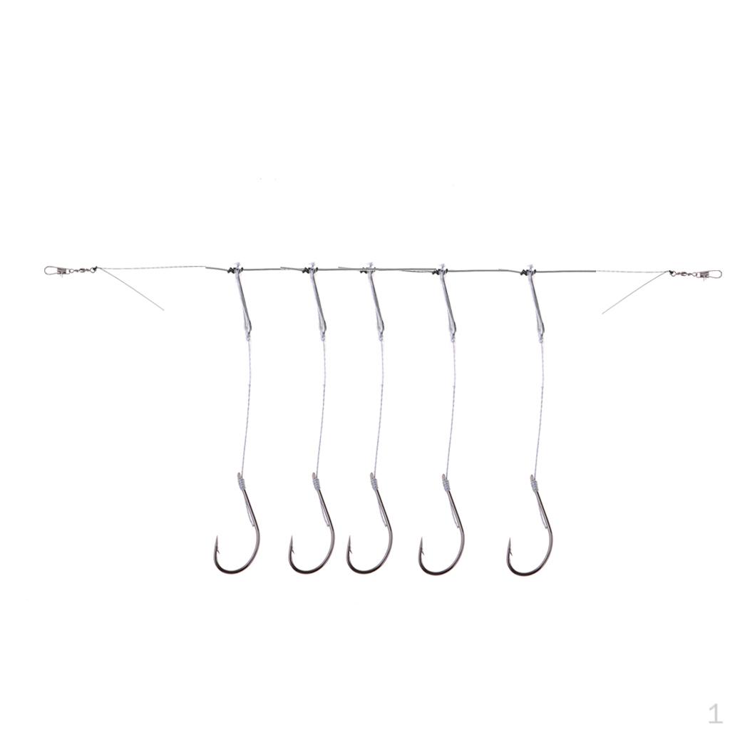 43 Inch Wire Fishing Hook Leader