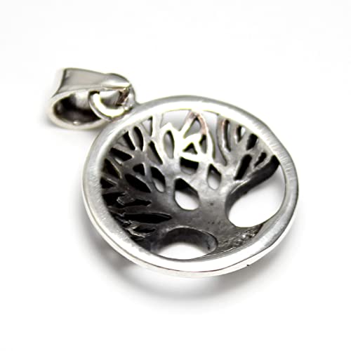 [World Accessories Carmelo] Christian Tree of Life Sterling Silver Pendant Top