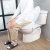 Raised Toilet Seat, 5" Height Raised, 300 lbs Weight Capacity, Universal Toilet Seat Riser, Screw Rod Locking, with Toilet Seat, for Elderly,