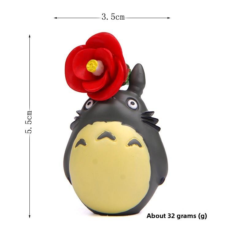 Mein Nachbar Totoro Sonnenblumenskulptur mit Blumenthema für Gartengeschenke Dekor