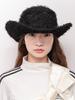 Poejidam Boho Fringe Fedora In Black